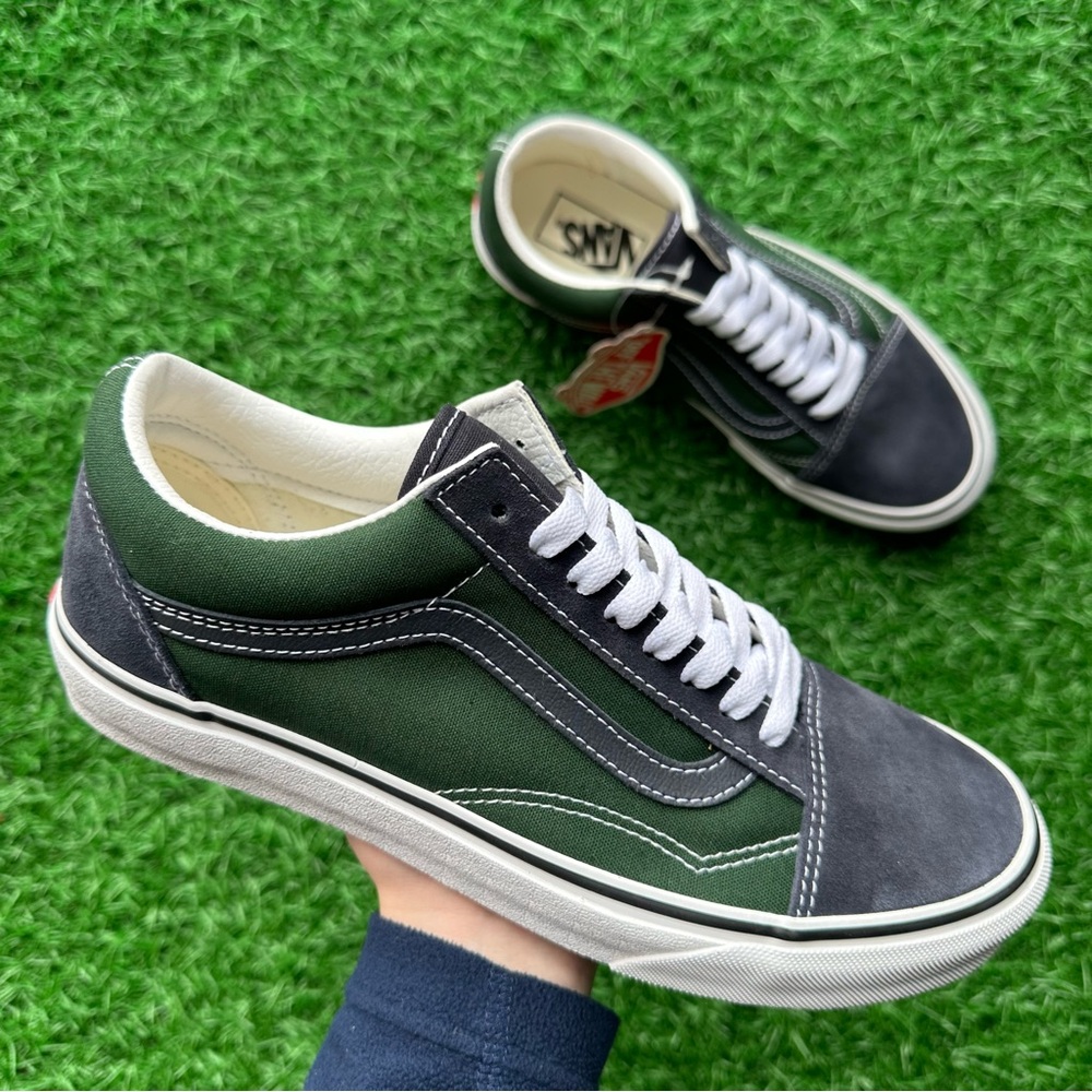 Vans Old Skool 2 Tone Navy Green - Picture 3 of 10
